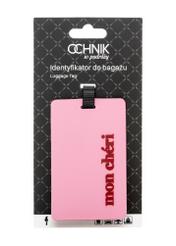 Багажна бирка AW-012-0015-5B(W26), вигляд продукту з упаковкою на білому тлі.