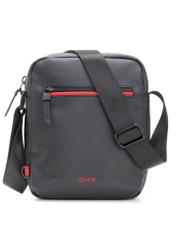 Чорна чоловіча сумка TORMN-0400-9J(W26), вигляд виробу спереду на білому тлі.