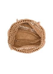 Жіноча солом'яна сумка-шопер бежевого кольору TOREC-0924-1E(W26), вигляд виробу всередині на білому тлі.