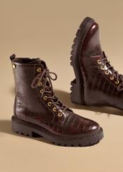 Бордове жіноче ботильйони кроко BUTYD-1192-90(Z25)