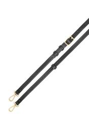 Чорна шкіряна сумка-шопер TORES-1272-9I(W26), вигляд ремінця виробу на білому фоні.