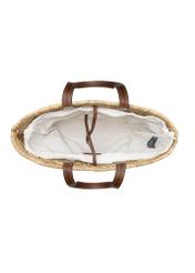 Жіноча солом'яна сумка-шопер TOREC-1219-1E(W26), вигляд виробу всередині на білому тлі.