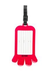 Багажна бирка AW-012-0004-5E(W26), вигляд виробу ззаду на білому тлі.