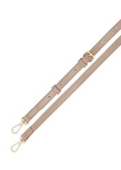 Маленька бежева жіноча сумочка TOREC-1163-1D(W26), вигляд виробу з ремінцем на білому фоні.