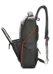 Чорний великий чоловічий рюкзак TORMN-0396-9J(W26), вигляд виробу збоку на білому фоні.