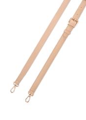 Бежева жіноча сумка для ноутбука TOREC-1209-1B(W26), ремінець виробу на білому тлі.