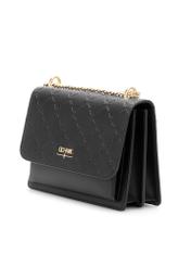 Czarna torebka damska z monogramem TOREC-1155-9P(Z26)