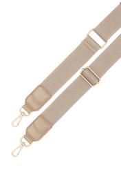 Світло-бежева бавовняна жіноча сумка TOREN-0332-1B(W26), крупний план деталі виробу на білому фоні.