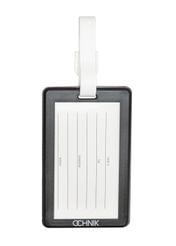 Багажна бирка з літаками AW-012-0013-9C(W26), вигляд виробу ззаду на білому тлі.