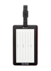 Багажна бирка AW-012-0015-5B(W26), вигляд виробу ззаду на білому тлі.