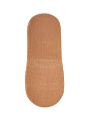 Жіночі шкарпетки до щиколотки кольору верблюжого волокна SKADT-0052B-1D(W26), вигляд виробу ззаду на білому фоні.