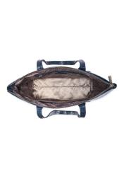 Жіноча темно-синя шкіряна сумка-шопер TORES-0939F-7D(W26)