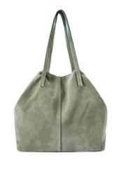 Жіноча сумка TORES-1252-8F(W26) зі шкіри кольору шавлії - вигляд виробу спереду, на білому тлі.
