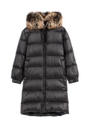 Czarna kurtka damska z naturalnym ociepleniem KURDT-0623-99(Z25)