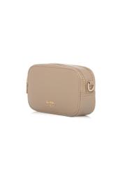 Бежева маленька жіноча сумочка TOREC-1172-1B(W26), діагональний вигляд виробу на білому фоні.