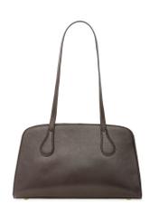 Коричнева сумка через плече TOREC-1236-1H(W26), вигляд виробу зі спини на білому фоні.