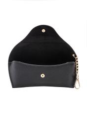 Чорний футляр для окулярів POREC-0435-99(W26), вигляд продукту всередині на білому тлі.