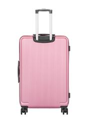 Комплект жорстких валіз на колесах 19"/24"/29" WALAB-0053-5C(W26), вигляд виробу ззаду на білому фоні.