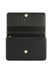 Маленька жіноча сумочка чорного кольору TOREC-1178-9P(W26), вигляд виробу спереду на білому тлі.