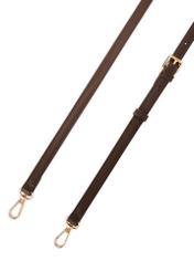 Маленька коричнева жіноча сумочка TOREC-1173-1I(W26), вигляд виробу з ремінцем на білому фоні.