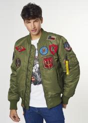 Чоловіча оливково-зелена куртка Top Gun KURMT-0279-57(W23)-01