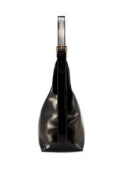 Чорна жіноча сумка через плече TOREC-1166-9F(W26), вигляд виробу збоку на білому фоні.