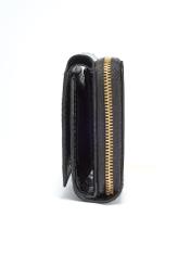Чорний шкіряний жіночий гаманець кроко PORES-0956-99(W25)