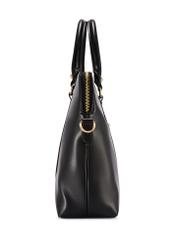 Чорна жіноча сумка для ноутбука TOREC-1130-99(W26), вигляд виробу збоку на білому фоні.