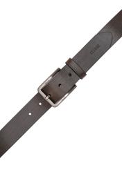 Zamszowy pasek męski w kolorze brązu PASMS-0275-1H(W26)