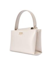 Кремова шкіряна сумка-дошка TORES-1270-0B(W26), діагональний вигляд виробу на білому фоні.