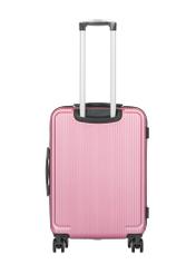 Комплект жорстких валіз на колесах 19"/24"/29" WALAB-0053-5C(W26), вигляд виробу ззаду на білому фоні.