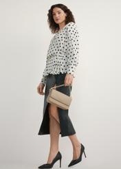 Mała beżowa torebka damska TOREC-1171-1B(W26)