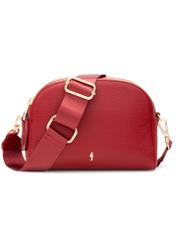 Маленька червона жіноча сумочка TOREC-0036E-42(Z25), вигляд виробу спереду на білому тлі.