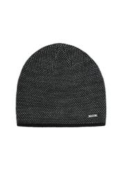 Czarny zestaw męski z czapką i szalikiem ZESTM-0006-9J(Z26)