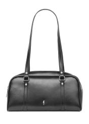 Чорна сумка через плече TOREC-1233-9G(W26), вигляд виробу спереду на білому тлі.