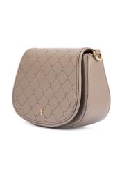 Світло-коричнева жіноча сумка-месенджер TOREC-1179-1K(W26), діагональний вигляд виробу на білому фоні.