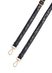 Czarna torebka damska croco TORES-1159-9G(Z26)