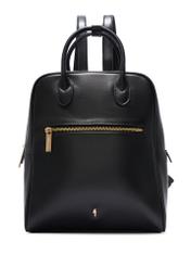 Чорний жіночий рюкзак зі штучної шкіри TOREC-1129-99(W26), вигляд виробу спереду на білому тлі.