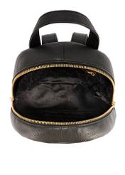 Чорний шкіряний жіночий рюкзак середнього розміру TORES-1268-9I(W26), вигляд товару всередині на білому тлі.