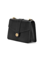 Чорна жіноча сумка-месенджер TOREC-1137-99(W26), діагональний вигляд виробу на білому фоні.