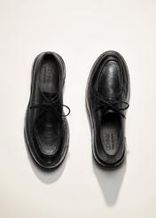 Чорні чоловічі шкіряні туфлі BUTYM-0524-99(Z25)