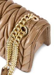 Жіноча бежева сумка з ланцюжком TOREC-1102-24(Z25)