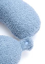 М'який синій підголівник AW-014-0003-61(W25), крупний план деталі виробу на білому тлі.