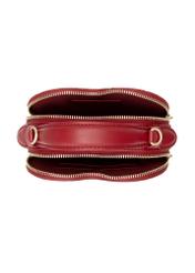 Червона сумочка у формі серця TOREC-1154-4B(W26), вигляд виробу всередині на білому тлі.