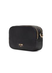 Чорна маленька жіноча сумочка TOREC-1172-99(W26), діагональний вигляд виробу на білому фоні.