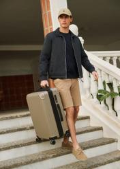 Темно-синя міжсезонна чоловіча куртка KURMT-0404-7D(W26)