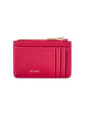 Футляр для карток кольору фуксії POREC-0413-5E(W26), вигляд виробу спереду на білому тлі.