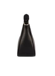 Маленька чорна жіноча сумочка TOREC-1134-99(W26), вигляд виробу збоку на білому фоні.