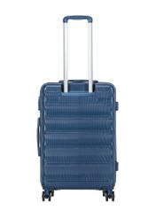 Середня валіза на колесах WALPC-0015-7D-24(W26), вигляд виробу ззаду на білому фоні.