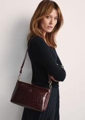 Жіноча шкіряна коричнева сумка через плече TORES-0940F-1H(W26)